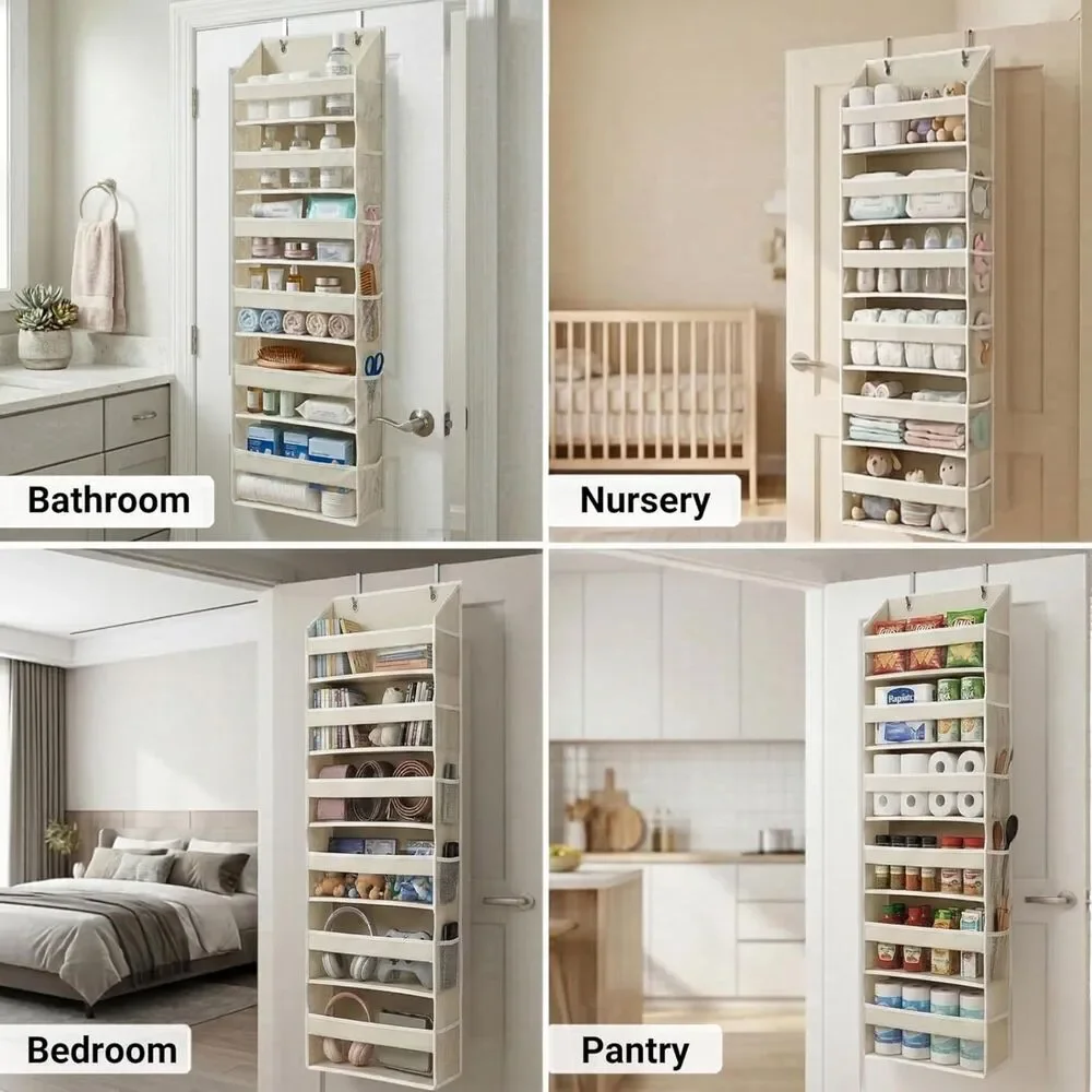 NWT HOMELUX THEORY UPGRADED 6 Tiers Over The Door Organizer Hanging
